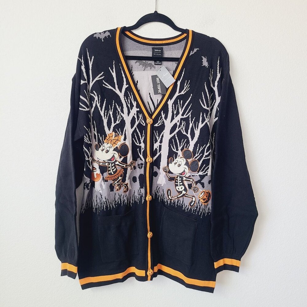 Her Universe Disney Mickey Mouse Trick Or Treat Cardigan Size 2X Black